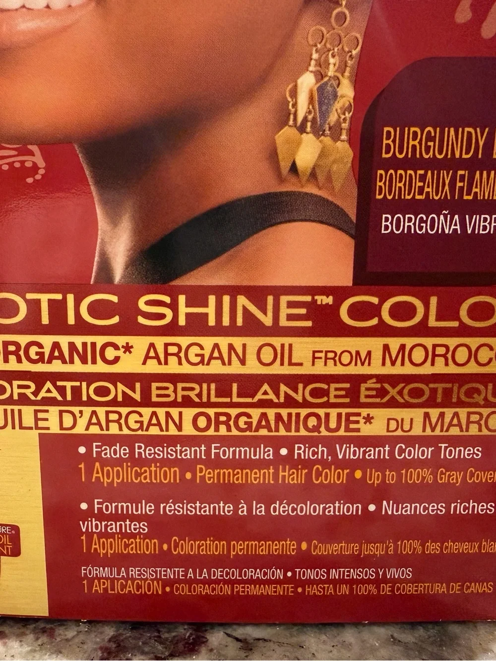 Creme of Nature Exotic Shine Color 6.2 Burgandy Blaze Quantity of 9 New